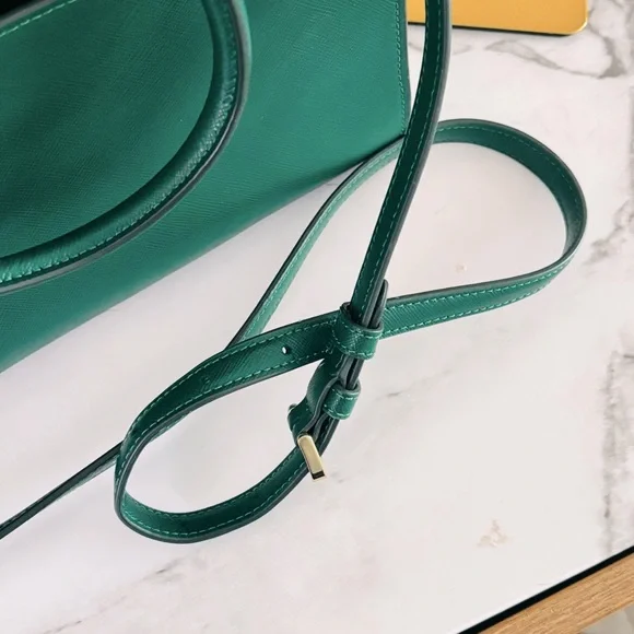 Kate Spade New York Madison Saffiano Leather Medium Satchel Green - Picture 13 of 13